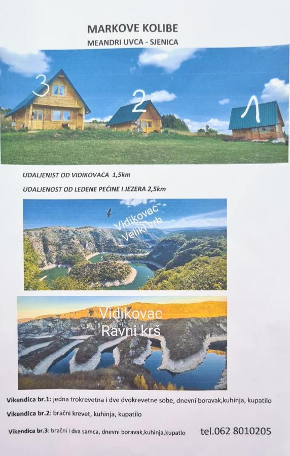 Markove Kolibe 1, Uvac,Vecaa Sjenica Extérieur photo